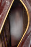 Fabrique Burgundy Oiled Waxed Top Grain Leather 'Monti East West' Shoulder Bag