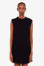 Gucci Black Sleeveless Embroidered Detail Mini Dress Size 42
