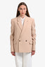 Wardrobe N.Y.C Beige Virgin Wool Oversized 'HB' Blazer Size S