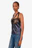 Pre-loved Chanel™ Grey Silk Lace Tank Top Size 38