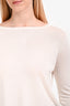 Theory Cream Wool Silk Sweater Size M