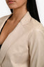 Lafayette 148 Beige Leather Blazer Size 2