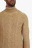 Loro Piana Yellow Baby Cashmere Turtleneck Sweater Size 48 Men's
