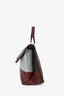 Celine Brown/Burgundy Leather All Soft Bag