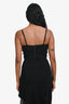 Sandro Black Crystal Embellished Crop Top Size 0