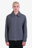 Theory Grey Wool Zip Jacket Size L Men's