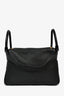 Hermès 2019 Black Clemence Lindy 30 With GHW