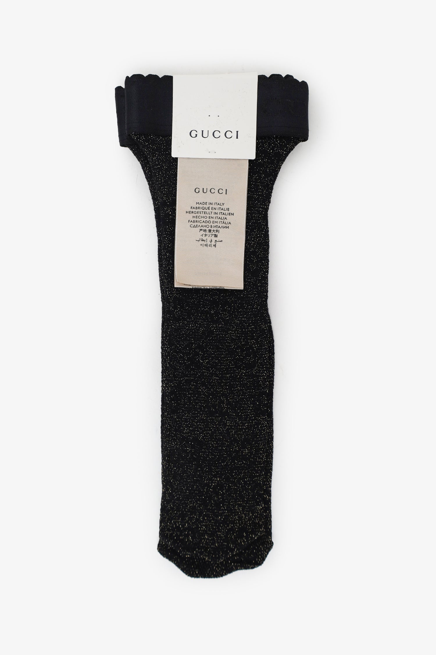Gucci Black Metallic GG Logo Socks – Mine & Yours