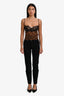 Versace Jeans Couture Vintage Black Straight Leg Pants Size 44