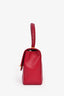 Pre-Loved Chanel™ 2013-14 Fuchsia Lambskin Leather CC Kelly Top Handle Bag