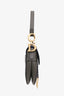 Christian Dior Olive Taupe Grained Calfskin Saddle Bag with Strap