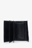 Gucci Vintage Beige/Navy Canvas and Leather GG Supreme Wallet