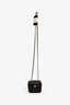 Pre-loved Chanel™ 2021 Black Leather CC Mini Vanity Crossbody Bag