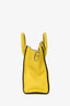 Celine Yellow Nano Grained Calfskin Leather Luggage Bag