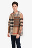 Burberry Brown Nova Check Long Sleeve Button Up Shirt Size S Men