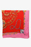 Hermès Red/Pink Cashmere & Silk 140cm Scarf