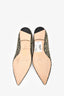 Jimmy Choo Black/Silver Sparkly Bow Flats Size 39.5