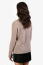 Theory Taupe Cashmere Mock Neck Sweater Size M