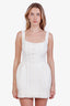 Self-Portrait White Tweed Midi Dress Size 2