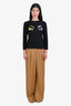 Loulou Studio Camel Linen Blend Trousers Size S