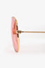 Ray Ban Gold Tone/Pink Aviator Sunglasses
