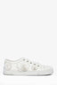 Pre-loved Chanel™ White Leather Camellia Detail Sneakers Size 38.5