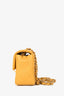 Pre-loved Chanel™ 2015 16 Yellow Caviar Mini Rectangular Classic Single Flap GHW