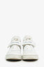 Celine White Leather Logo Hightop Sneakers Size 38