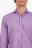 Chemise Ralph Lauren en coton violet à boutons, taille M