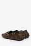 Louis Vuitton Brown Monogram Gloria Leather Loafers Size 38