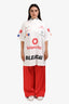 Tibi Red Track Pants Size M