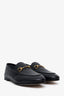 Gucci Black Leather Jordaan Loafers Size 38.5