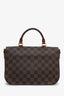 Louis Vuitton 2019 Brown/Pink Damier Ebene Canvas Beaumarchais Bag With Strap