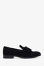 Jimmy Choo Black Suede Foxley Tassel Loafers Size 41.5 Men's