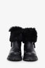 Prada Black Shearling Boots Size 39.5