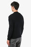 Givenchy Black Cotton Star Detail Sweater Size M