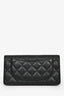 Pre-loved Chanel™ 2015 Black Caviar Leather Long Wallet