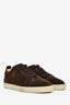 Christian Louboutin Brown Suede Louis Junior Low-Top Sneaker Size 42