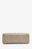 Christian Dior Beige Patent Leather Large Cannage Lady Dior Top Handle Bag with Strap