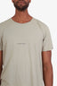 Saint Laurent Beige Cotton Logo T-Shirt Size XL Mens