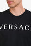 Versace Black Cotton Logo T-Shirt Size S Mens