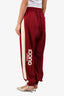 Gucci Red/Cream Track Pants Size S
