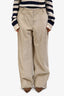 Officine Générale Beige Corduroy 'Sally' Trousers Size 44