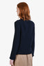 Gucci Navy Blue Cotton Blend Anchor Crest Sweater Size S Mens
