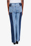 Rentrayage Blue Two Tone Denim Straight Leg Jeans Size XS