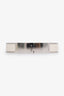 Hermès Silver/White Toned 'Clic Clac' Bracelet