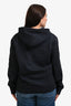 Burberry London Navy Blue Zip Up Hooded Sweater Size XL