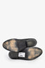 Golden Goose Black Leather Embroidered Western Boots Size 38.5