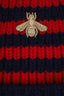 Gucci Navy/Red Wool Bee Beanie