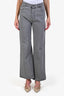 Max Mara Grey Denim Wide Leg Jeans Size 4